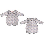 JANIE AND JACK G W MULTI FLORAL LS RUFFLE COLLAR BUBBLE W2