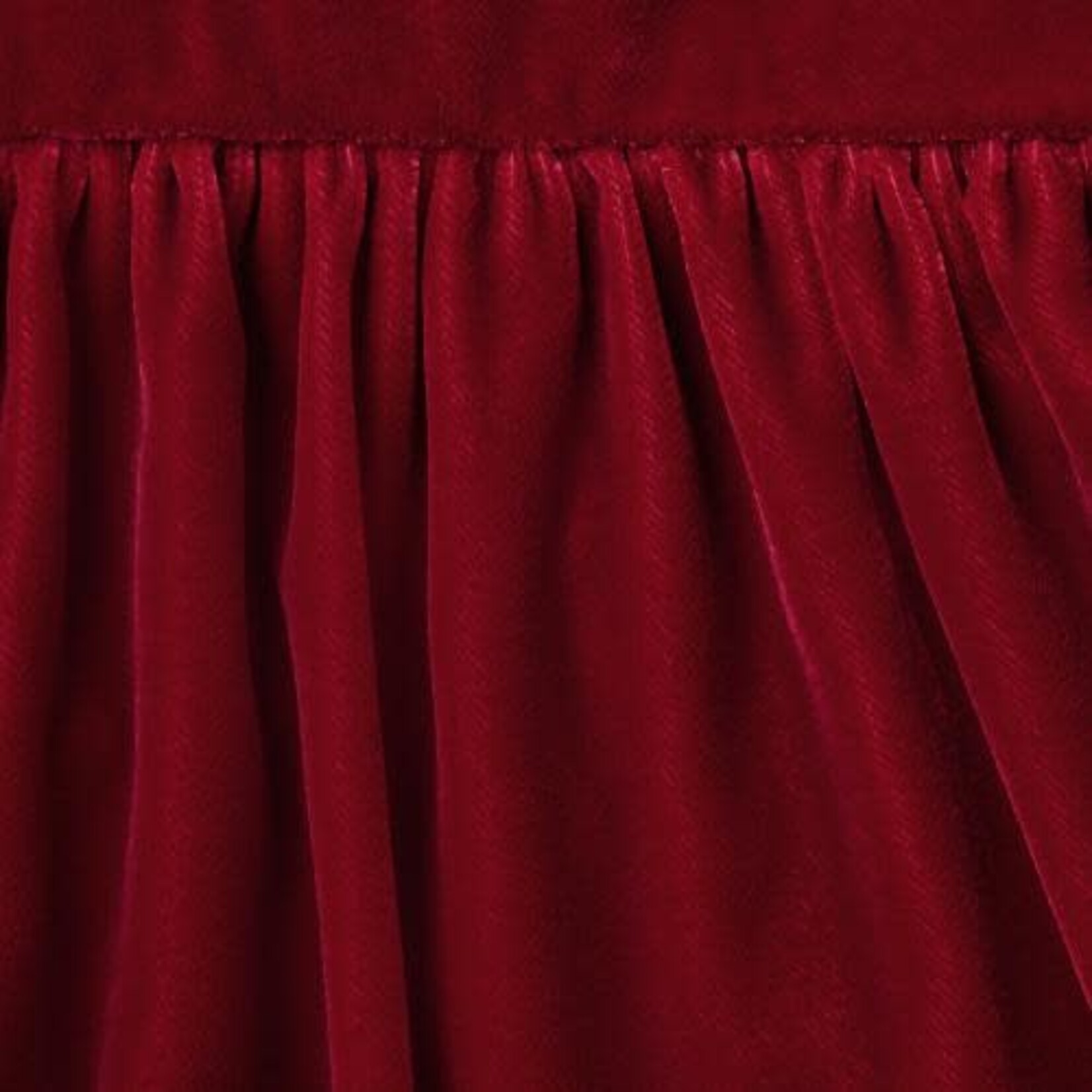 JANIE AND JACK G W RED VELVET BOW SS DRESS H1