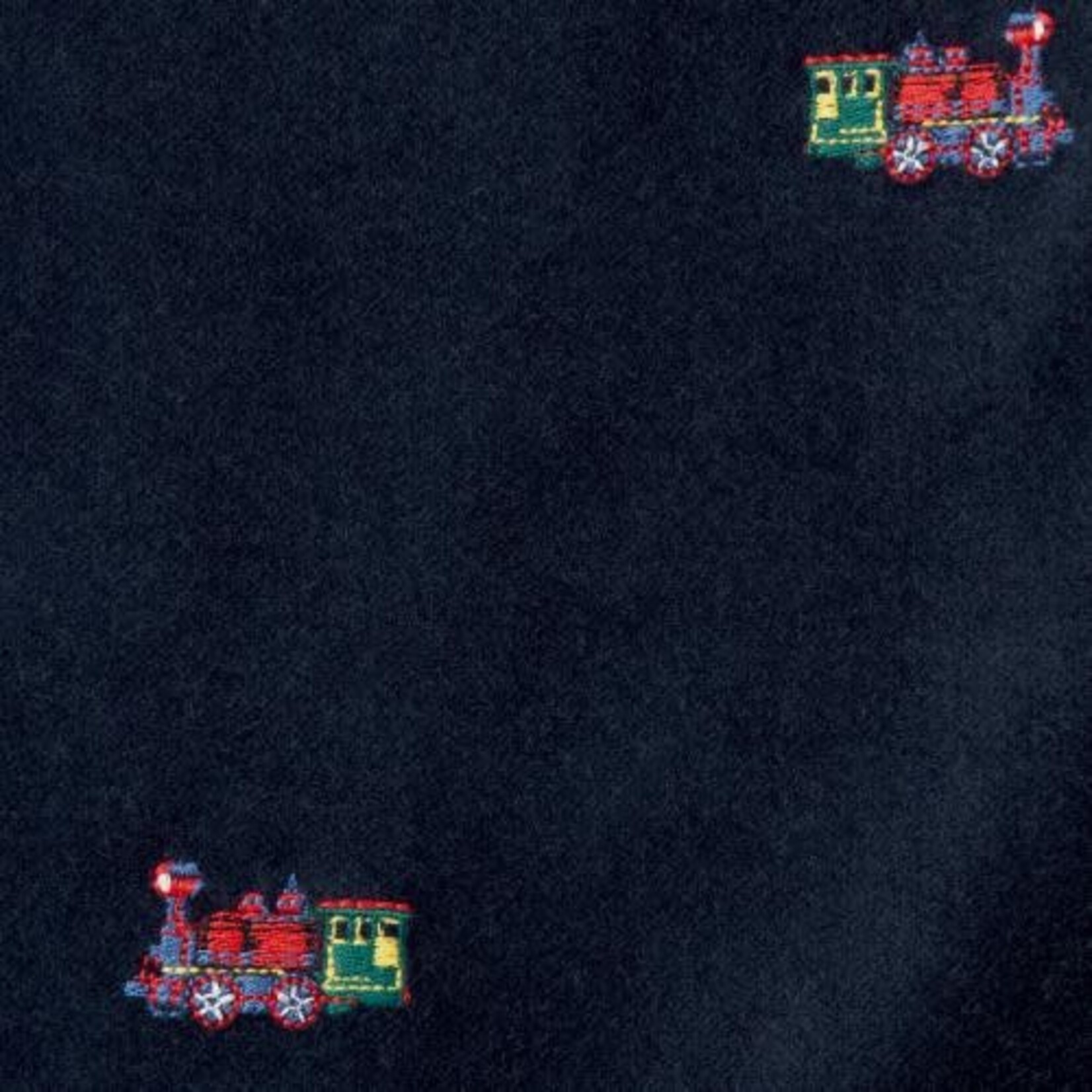 JANIE AND JACK B W NAVY VELVET AO TRAINS OVERALL H1