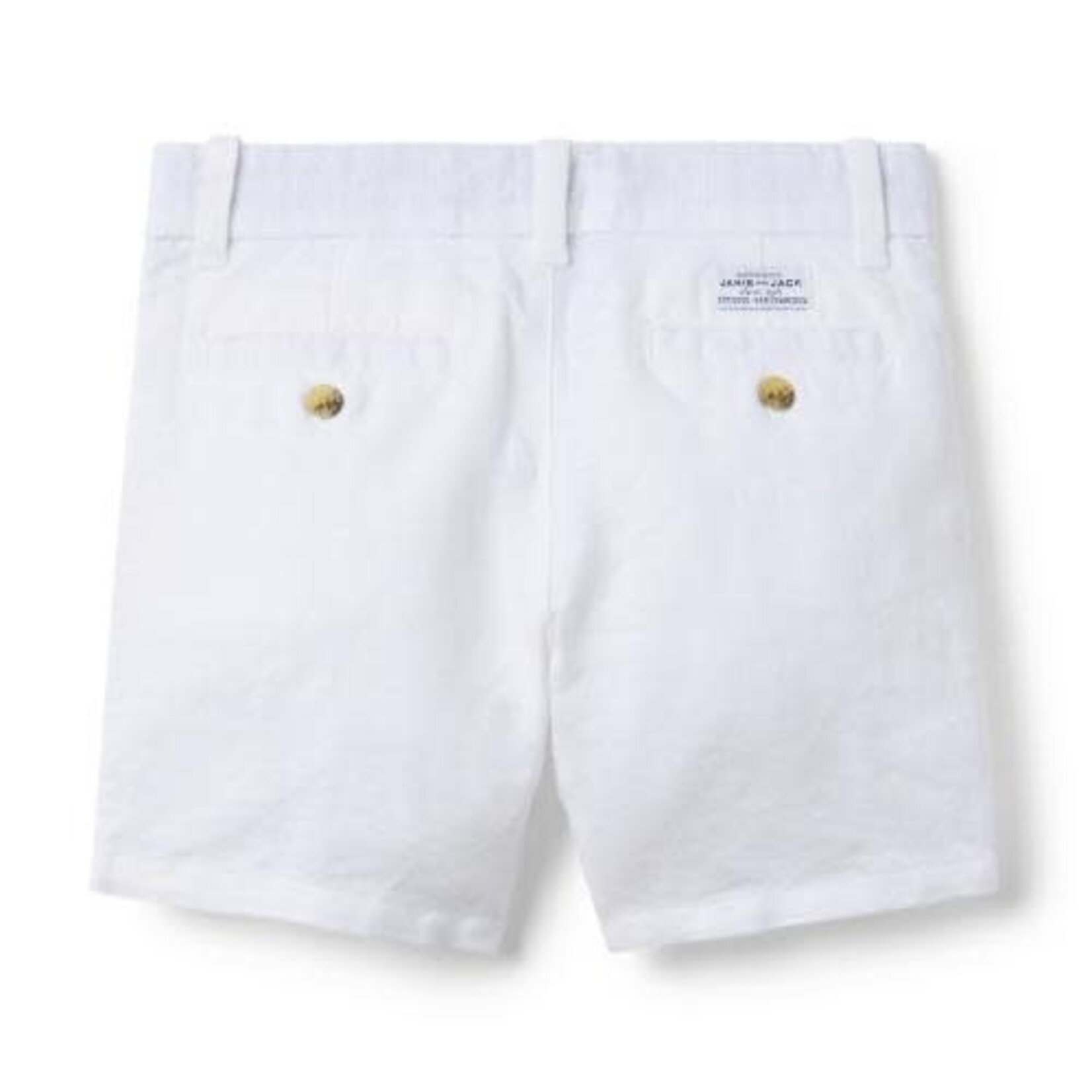 JANIE AND JACK W WHITE LINEN FF SHORT SB1