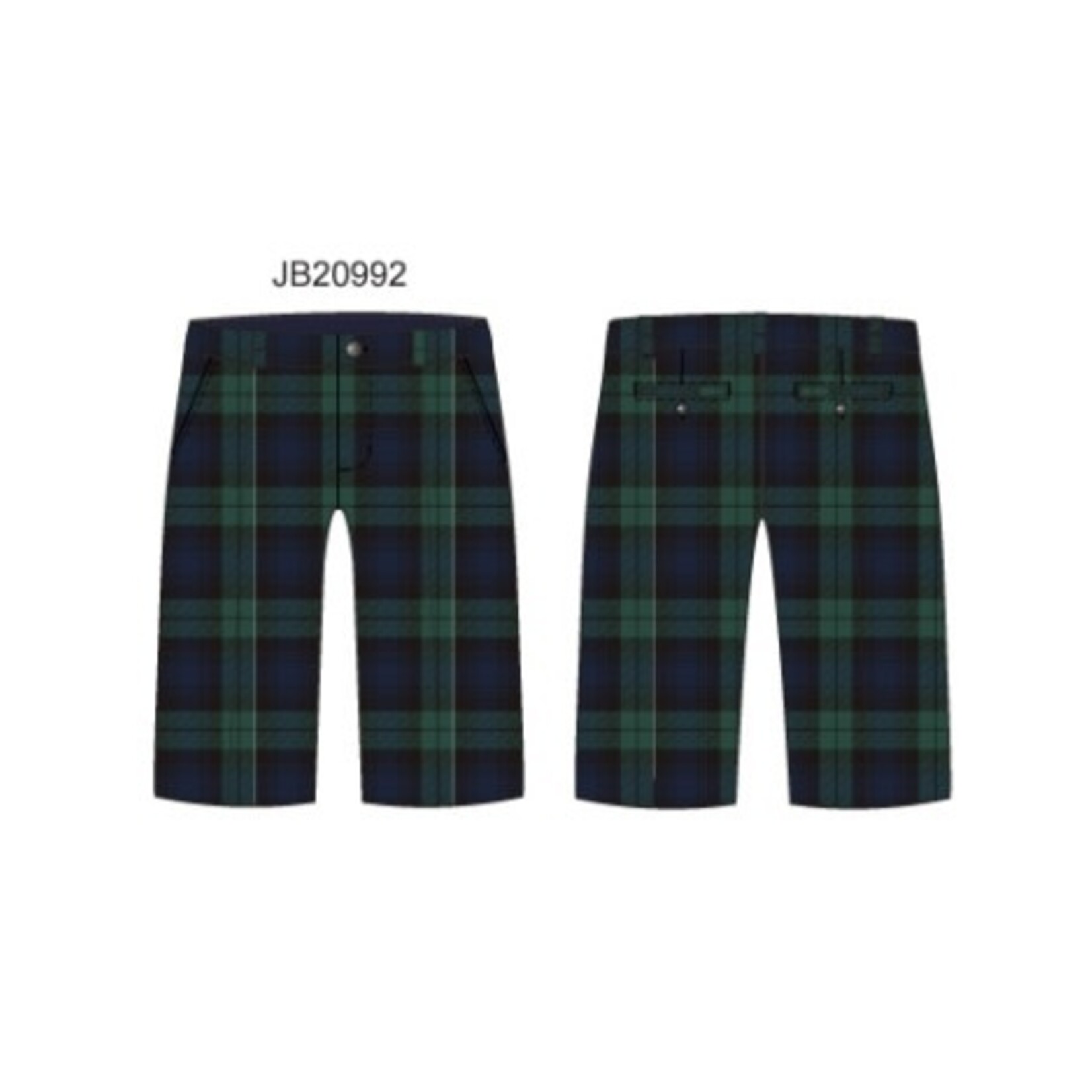 JANIE AND JACK W X GREEN BLACKWATCH PANT H1B