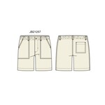 JANIE AND JACK W X ECRU UTILITY POCKET PO LONGER SHORT SPRBRK