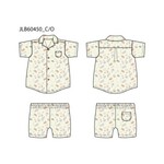 JANIE AND JACK B W X MULTI CRAB OCEAN GAUZE CABANA SET SPRBK