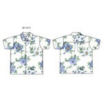 JANIE AND JACK W TR WHT BLU FLRL SS SHIRT SPR2
