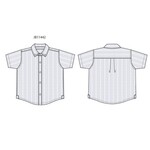 JANIE AND JACK W BLU ANCHOR CLIP STRIPE SS TOP ESTR2