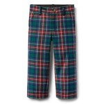 JANIE AND JACK W NVY RED WOOL PLAID PANT H1A