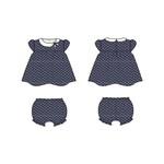 JANIE AND JACK G W NAVY AO BOW SS COLLAR SET R1A