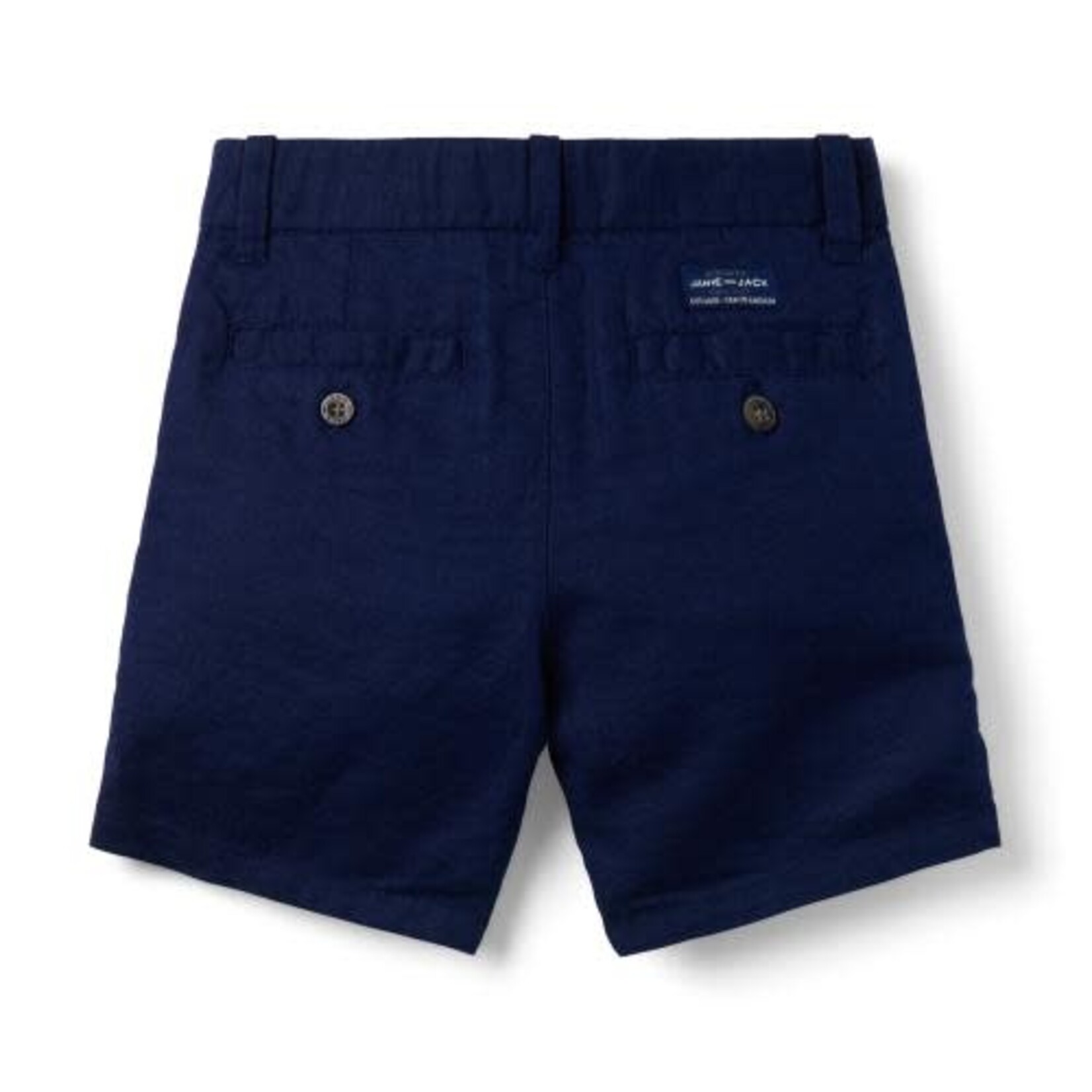 JANIE AND JACK W NAVY LINEN FF SHORT SB1