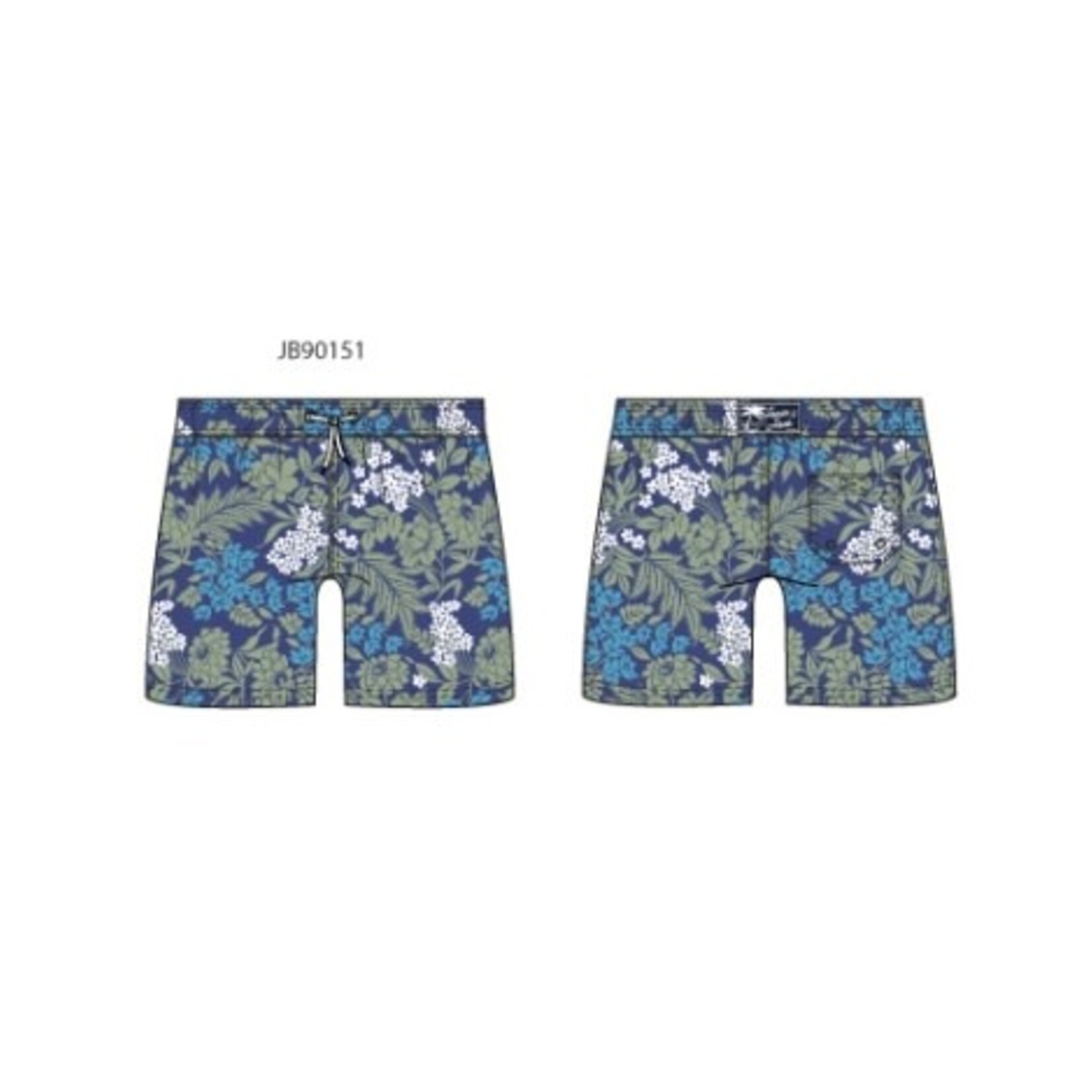 JANIE AND JACK W GRN BLU FLORAL TRUNK SPRTR