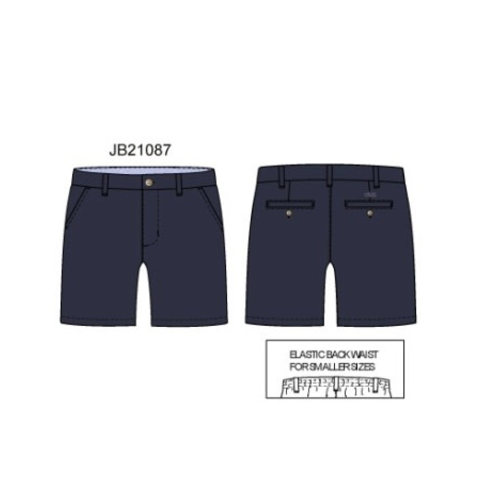 JANIE AND JACK W NAVY LINEN FF SHORT SB1