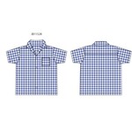 JANIE AND JACK W BLU GINGHAM SS CABANA SPR2
