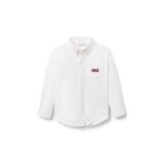 JANIE AND JACK W LS EMB ICON TRAIN WHITE OXFORD TOP H1A