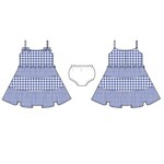 JANIE AND JACK W BLUE GINGHAM DRESS SPR 2