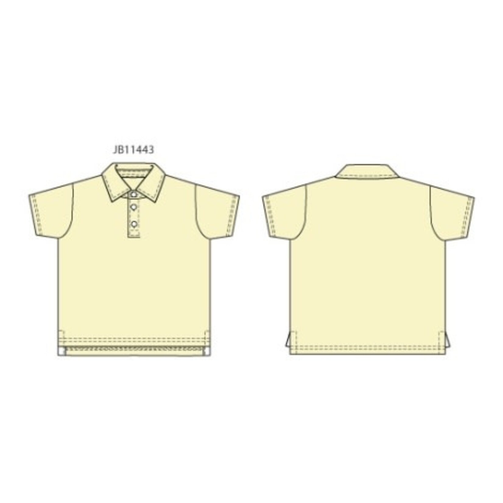 JANIE AND JACK K YELLOW PIQUE SS POLO ESTR2