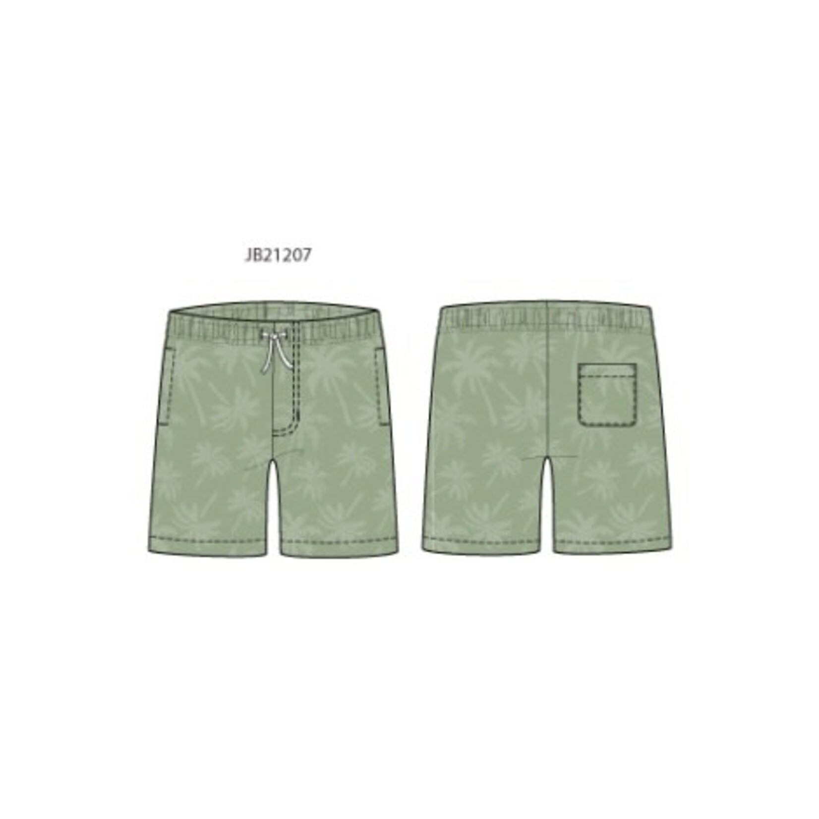JANIE AND JACK K OLIVE PALM TERRY PO SHORT SPRBRK