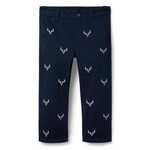 JANIE AND JACK W FF NVY AOE DEER PANT H1B