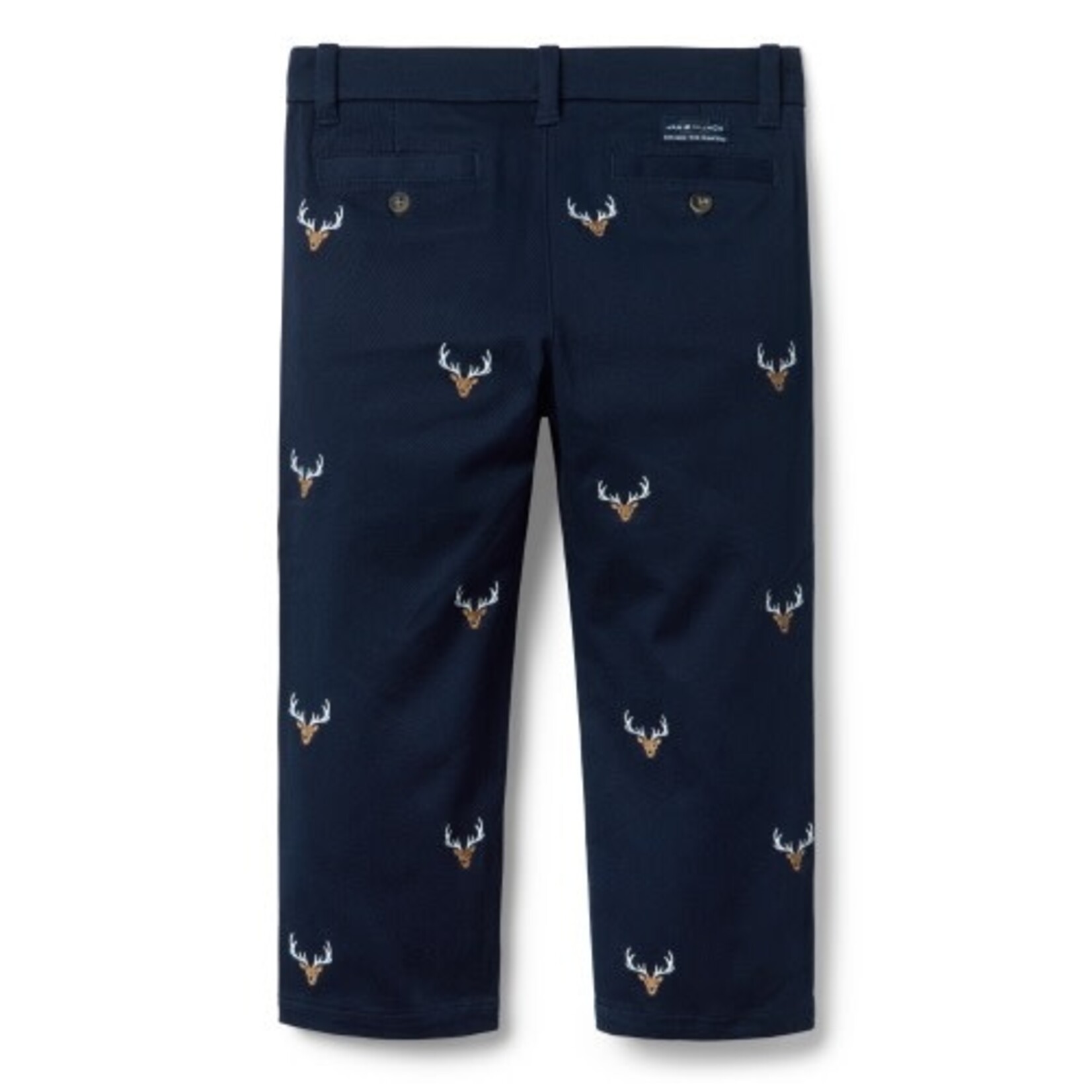 JANIE AND JACK W FF NVY AOE DEER PANT H1B
