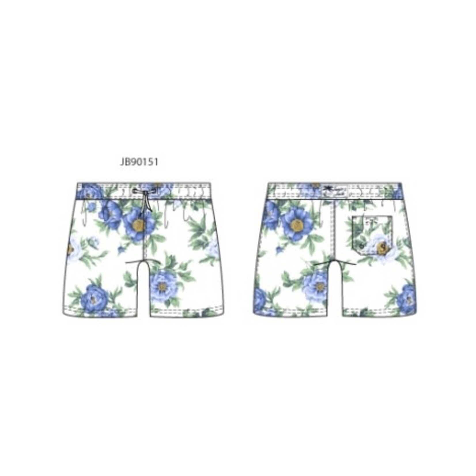 JANIE AND JACK W X TR WHT BLU FLRL TRUNK SPR2