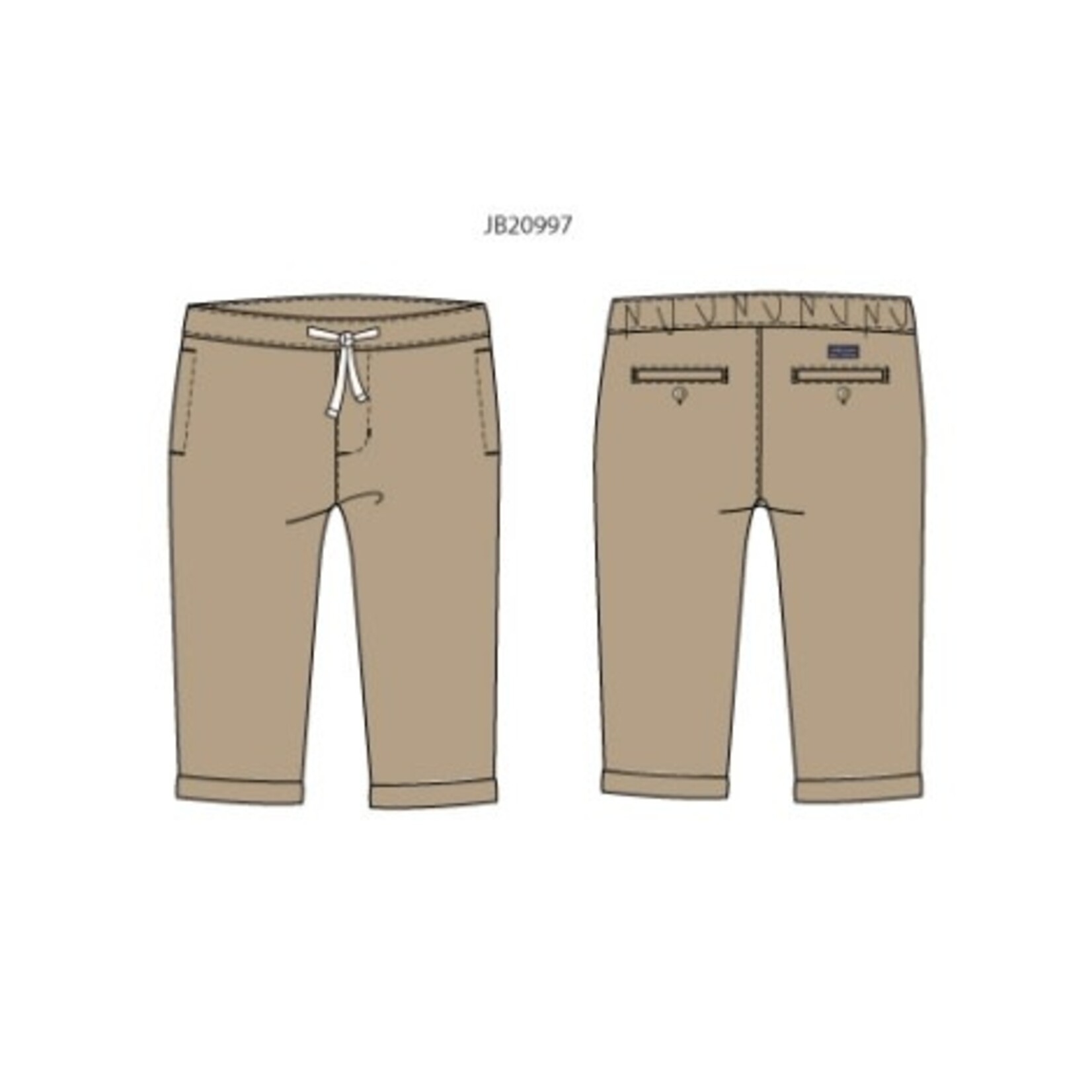 JANIE AND JACK W KHAKI LINEN RU PANT SB1