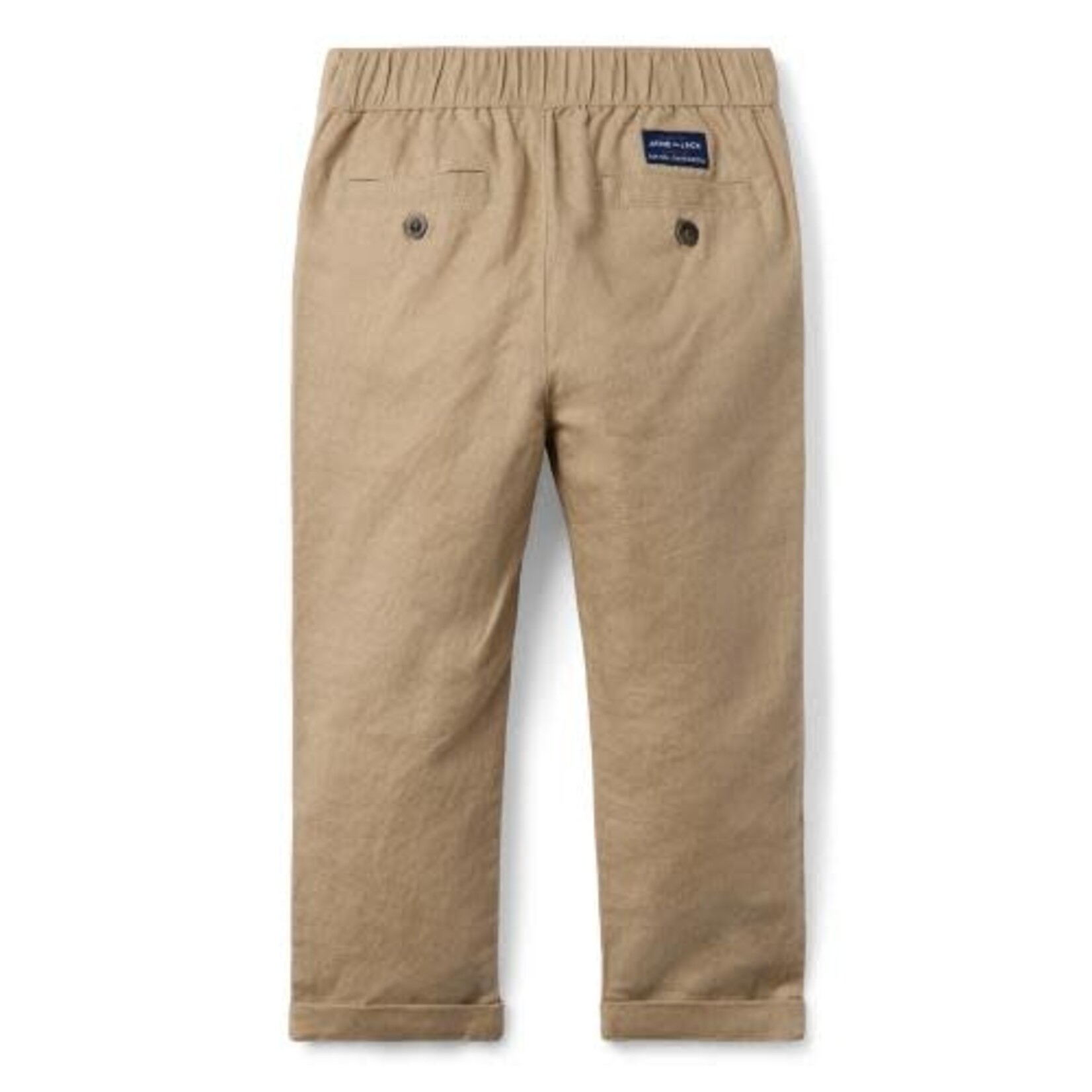 JANIE AND JACK W KHAKI LINEN RU PANT SB1