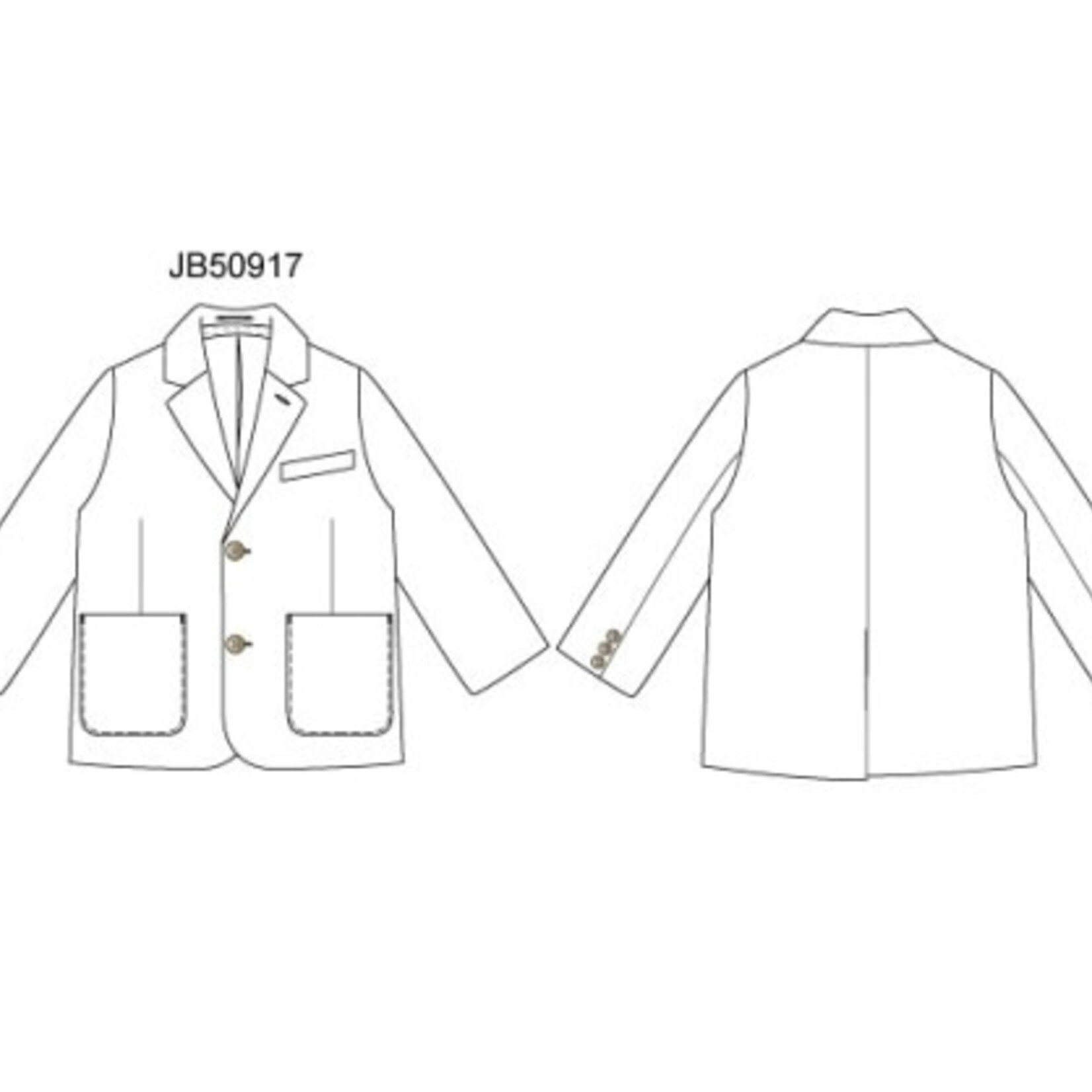 JANIE AND JACK W TR WHITE LINEN BLAZER ESTR1