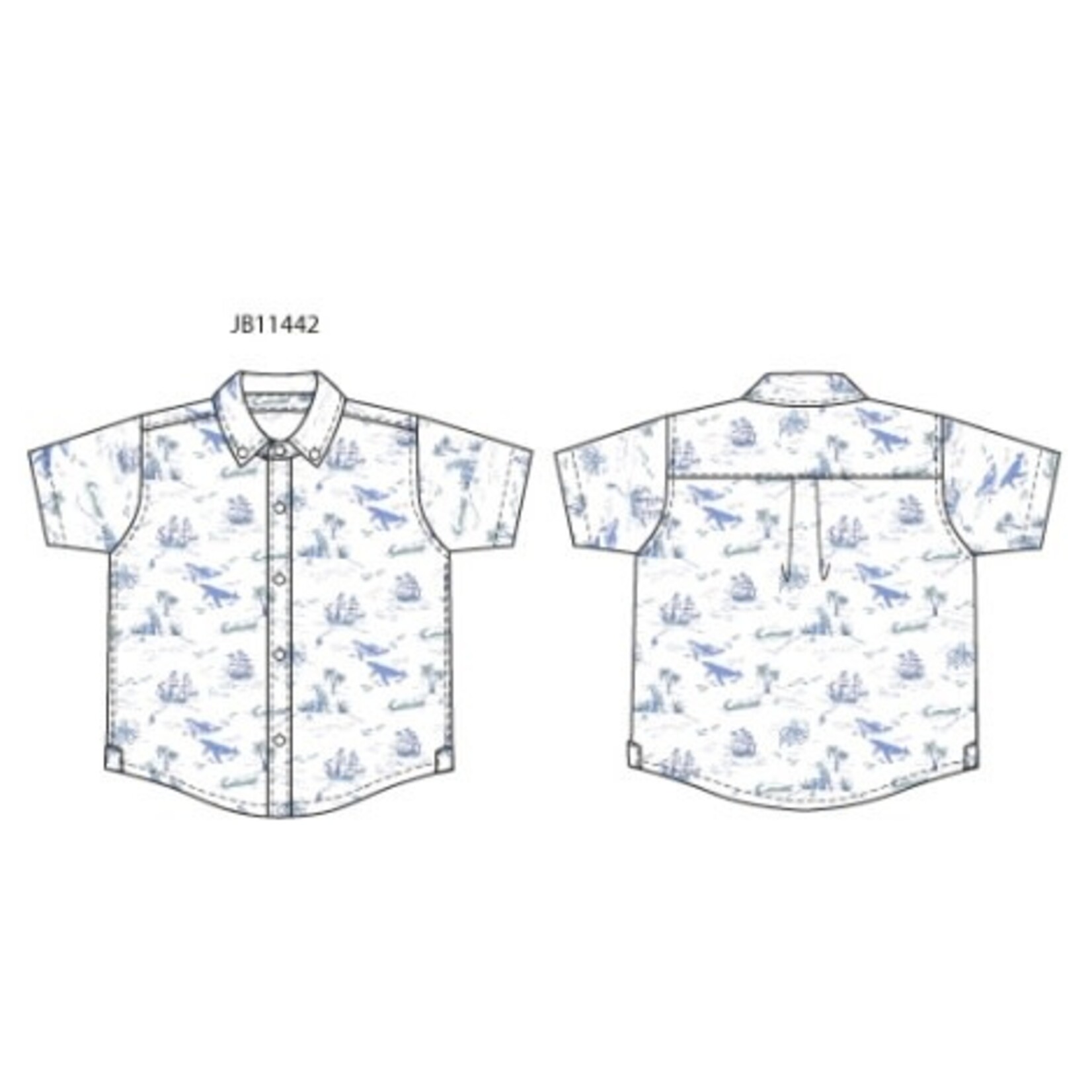 JANIE AND JACK W PIRATE SCENIC SS SHIRT SPR2