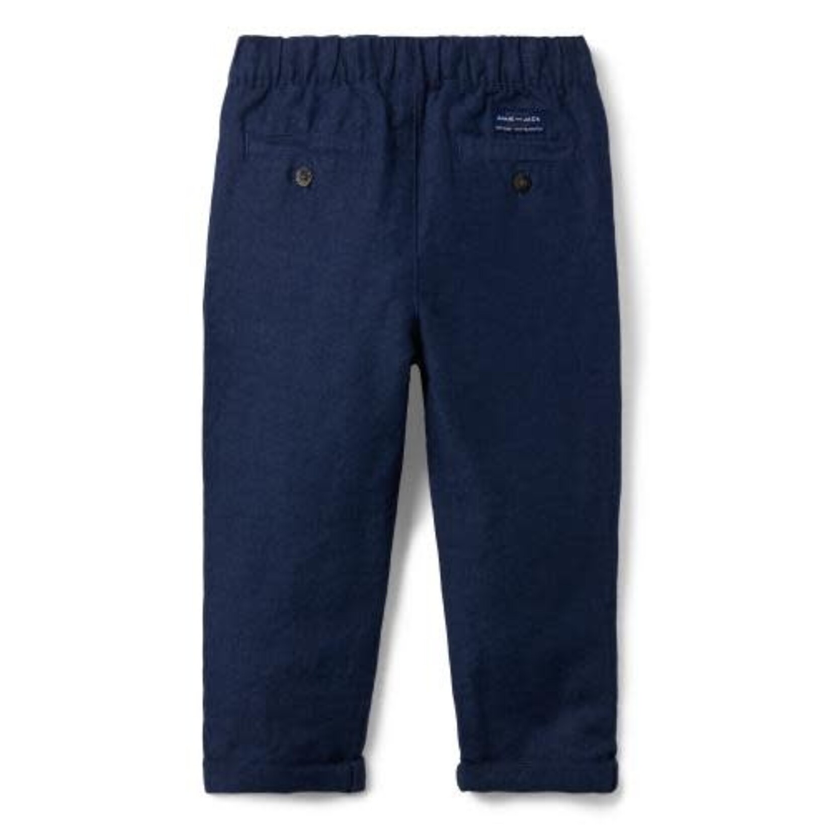 JANIE AND JACK W BLUE LINEN RU PANT SB1