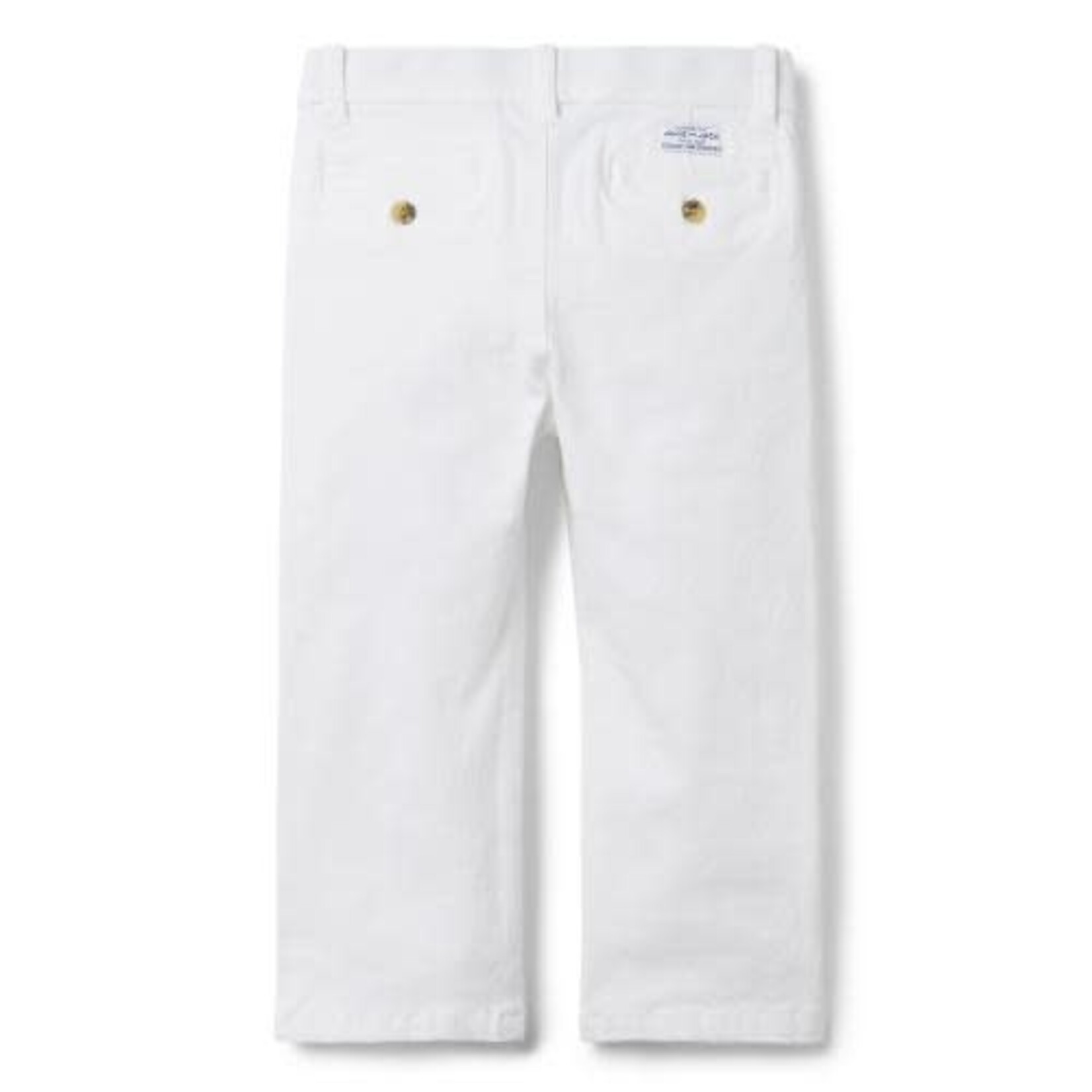 JANIE AND JACK W WHT TWILL PANT SB1