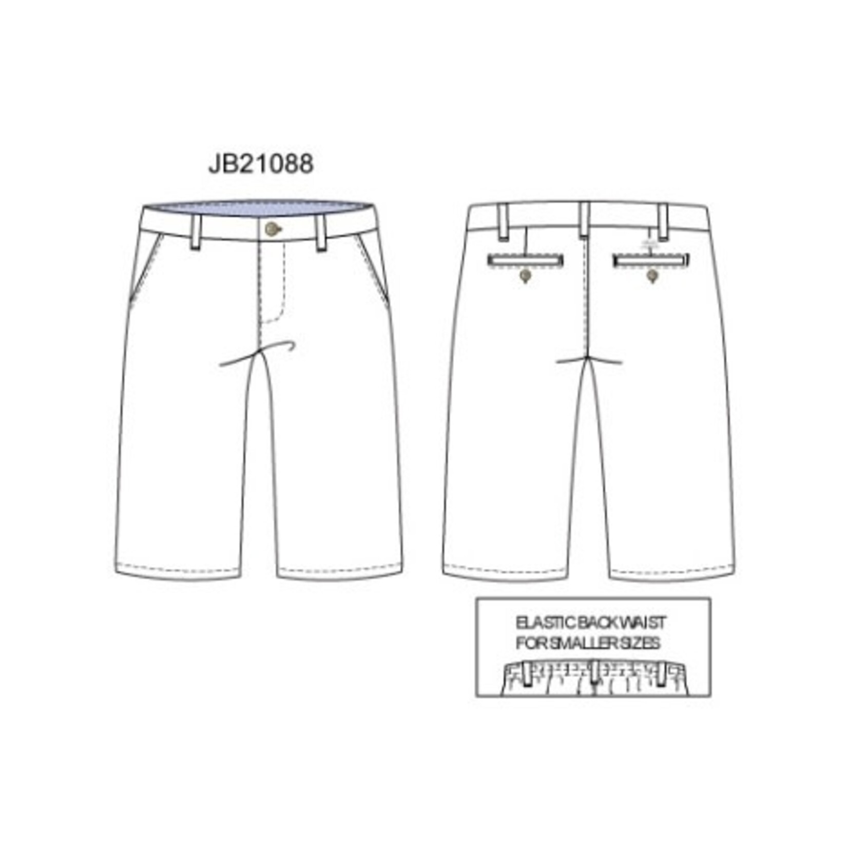 JANIE AND JACK W WHT TWILL PANT SB1