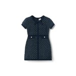 JANIE AND JACK S TR BLUE BOUCLE SWTR DRESS H1B