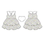 JANIE AND JACK W MULTI FLRL CLLR TIERED DRESS E1