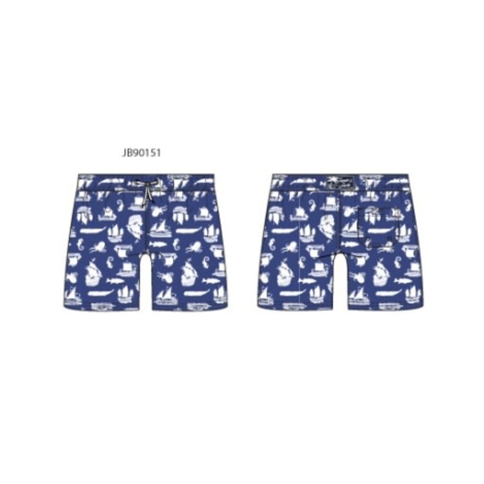 JANIE AND JACK W BLU PIRATE PRNT TRUNK SPR2