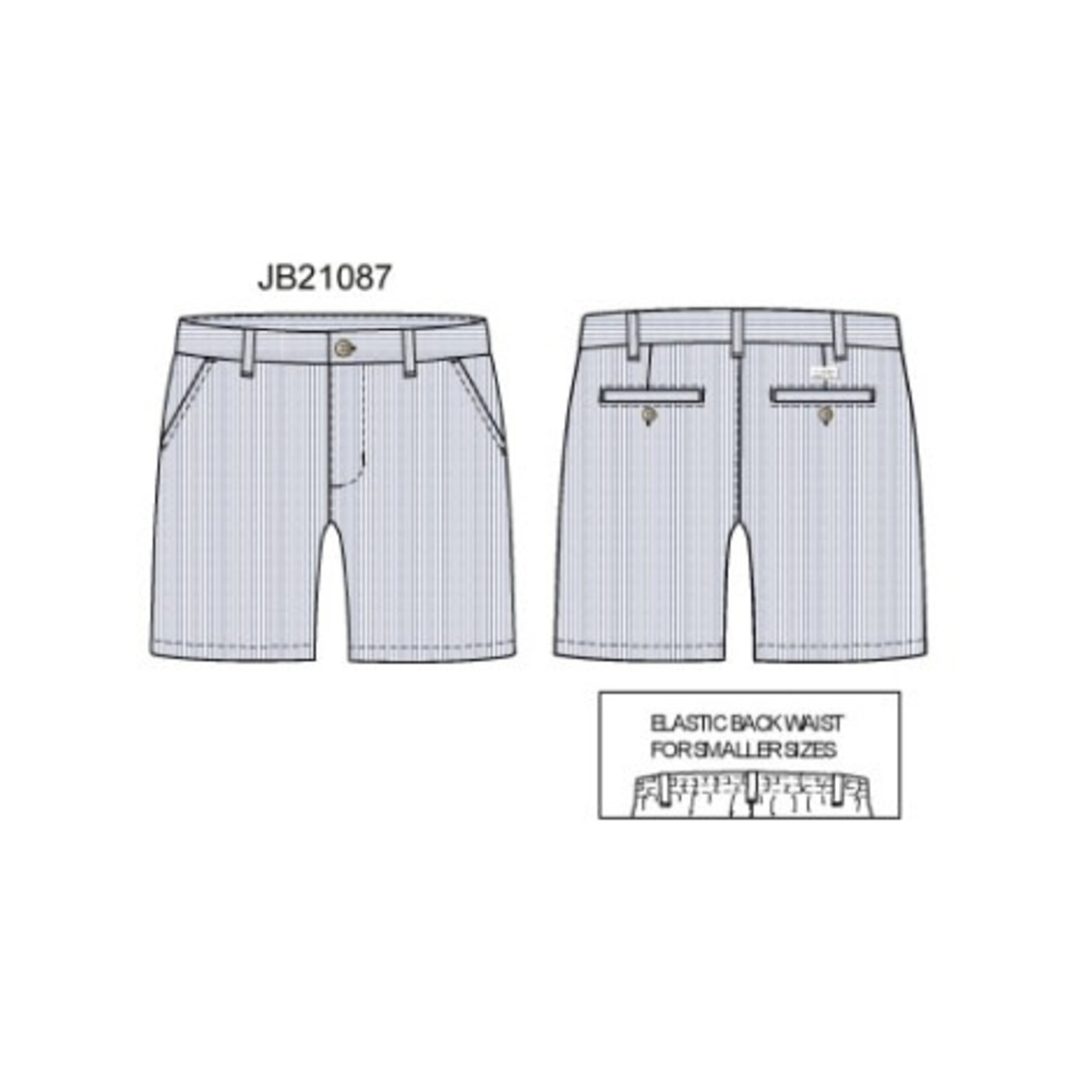 JANIE AND JACK W TR BLU SEERSUCKER FF SHORT ESTR1