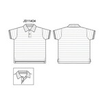 JANIE AND JACK K X BLU GRN STRIPE SS PIQUE POLO ESTR1