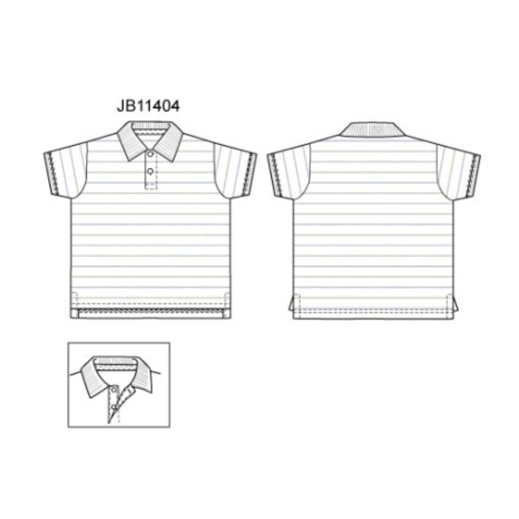 JANIE AND JACK K X BLU GRN STRIPE SS PIQUE POLO ESTR1