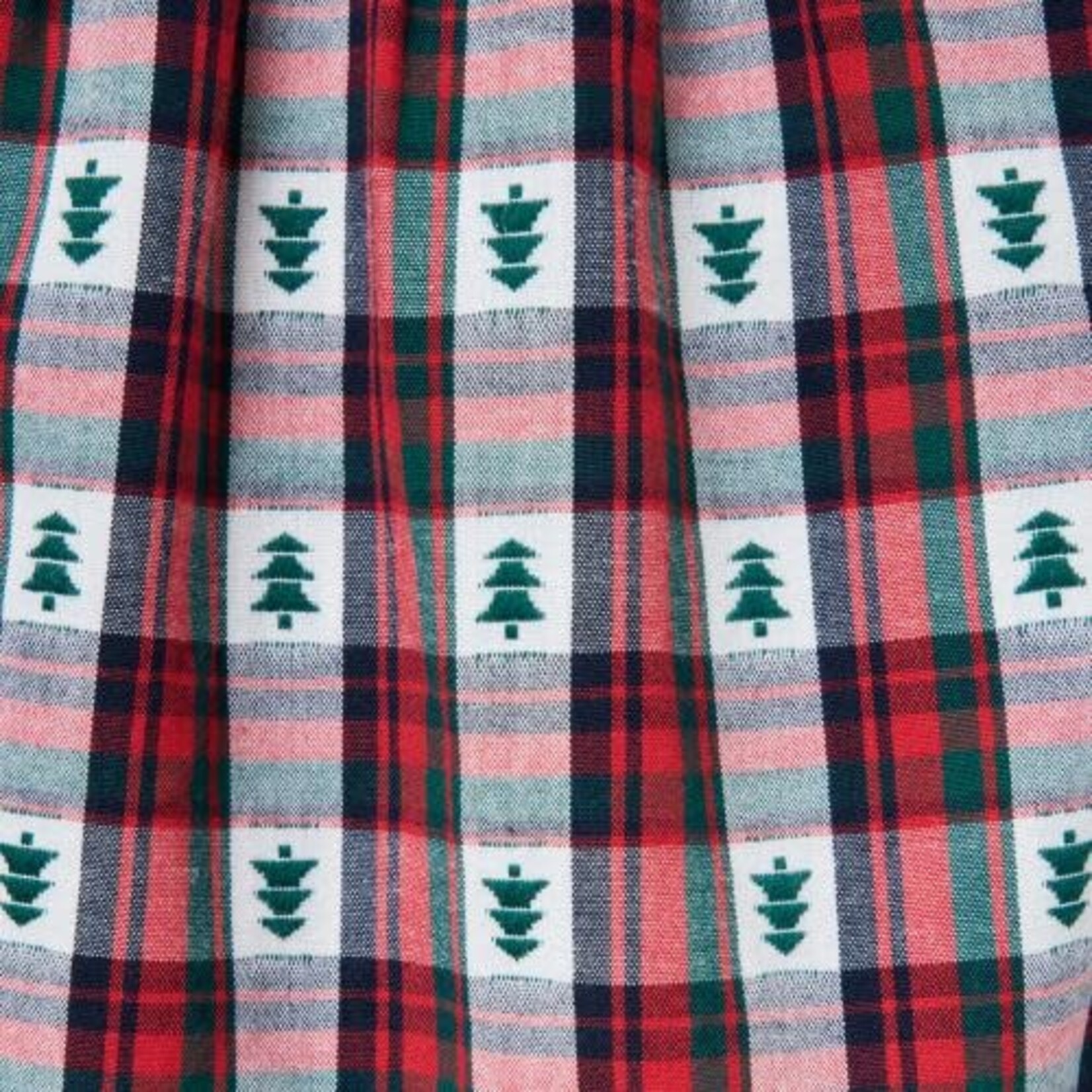 JANIE AND JACK G W RED TREE PLAID COLLAR SS DRESS HG