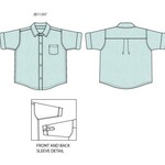 JANIE AND JACK W TR GREEN LINEN RU TOP ESTR1