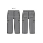 JANIE AND JACK W GRY HERNGBONE CARGO W1