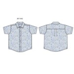 JANIE AND JACK W TR BLU FLORAL SS TOP ESTR1