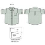 JANIE AND JACK W TR GREEN MICRO GINGHAM RU TOP ESTR1