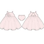 JANIE AND JACK W PINK ORGANZA FLOWER DRESS SPR OCC