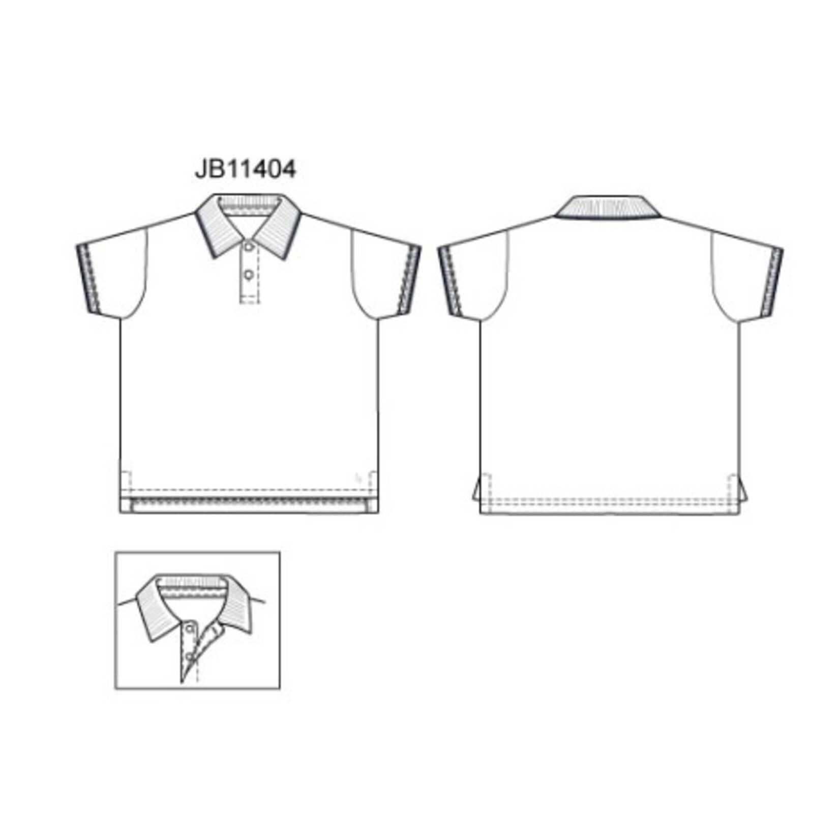 JANIE AND JACK K WHT TIPPED POLO ESTR1