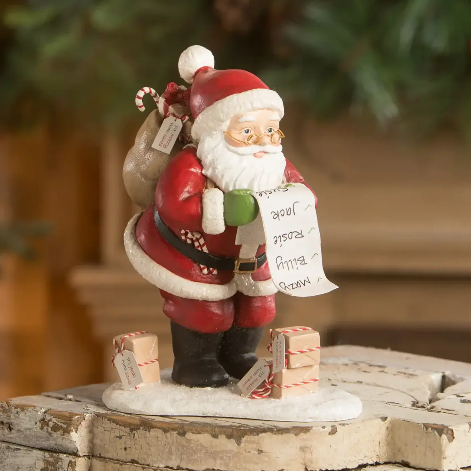 Bethany Lowe Designs, Inc. Checking It Twice Santa