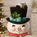 Bethany Lowe Designs, Inc. Jolly Snowman Top Hat Surprise