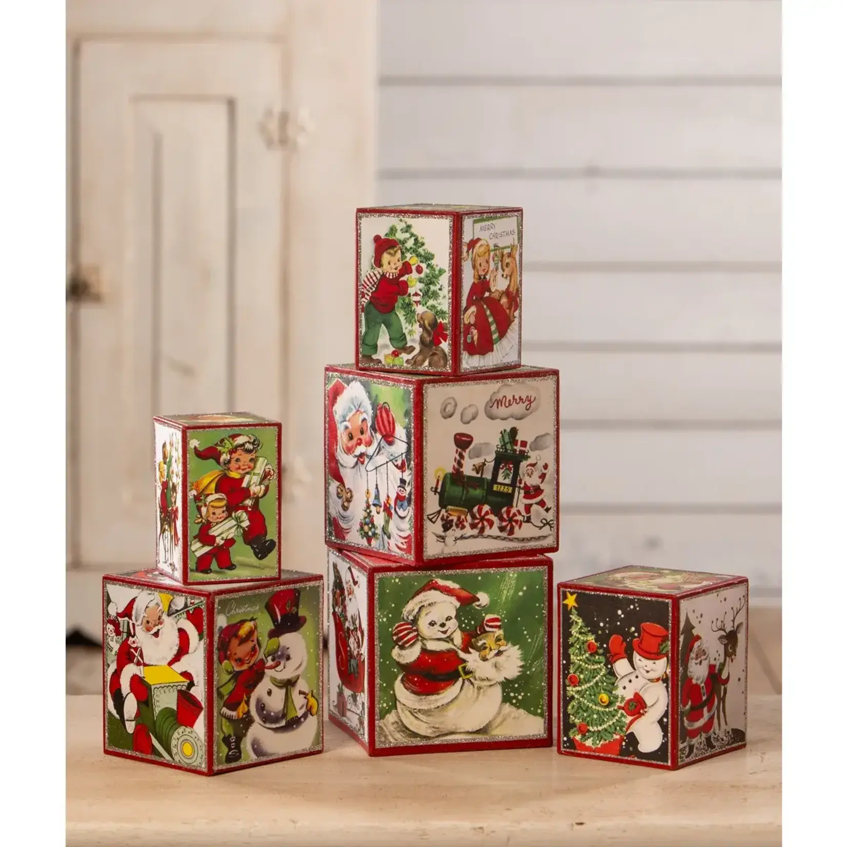 Bethany Lowe Designs, Inc. Kitschmas Stacking Blocks S6
