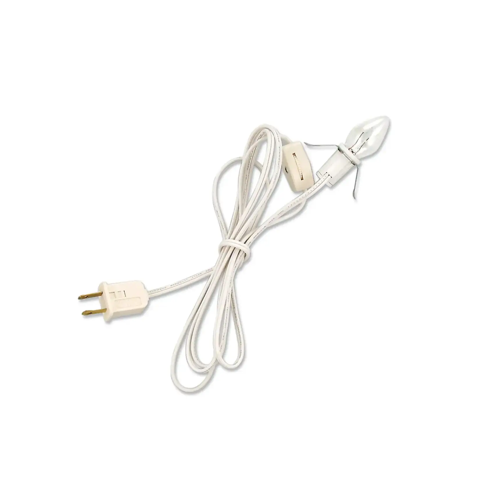 Bethany Lowe Designs, Inc. C7 Clear Bulb With White Cord