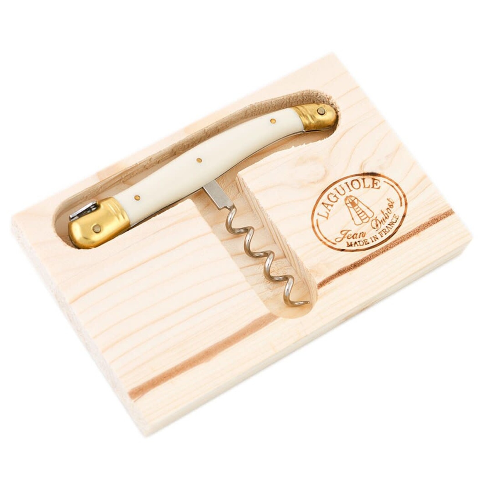 The French Farm Jean Dubost Corkscrew with Ivory Colored Handle in A Box