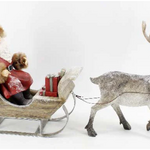 Green Import Limited SANTA/SLEIGH/REINDEER,L12x13.5in