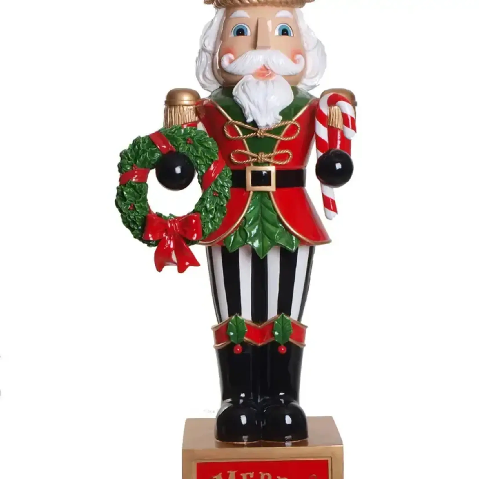Green Import Limited XM12385 RESIN NUTCRACKER ON BASE,48.75in-1P