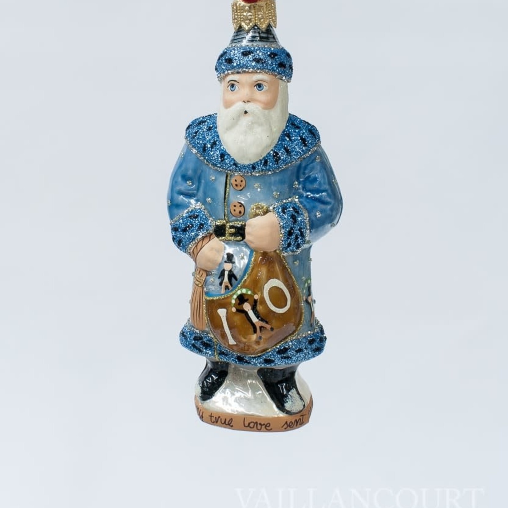 Vaillancourt Folk Art 10th Day of Christmas Glimmer Ornament